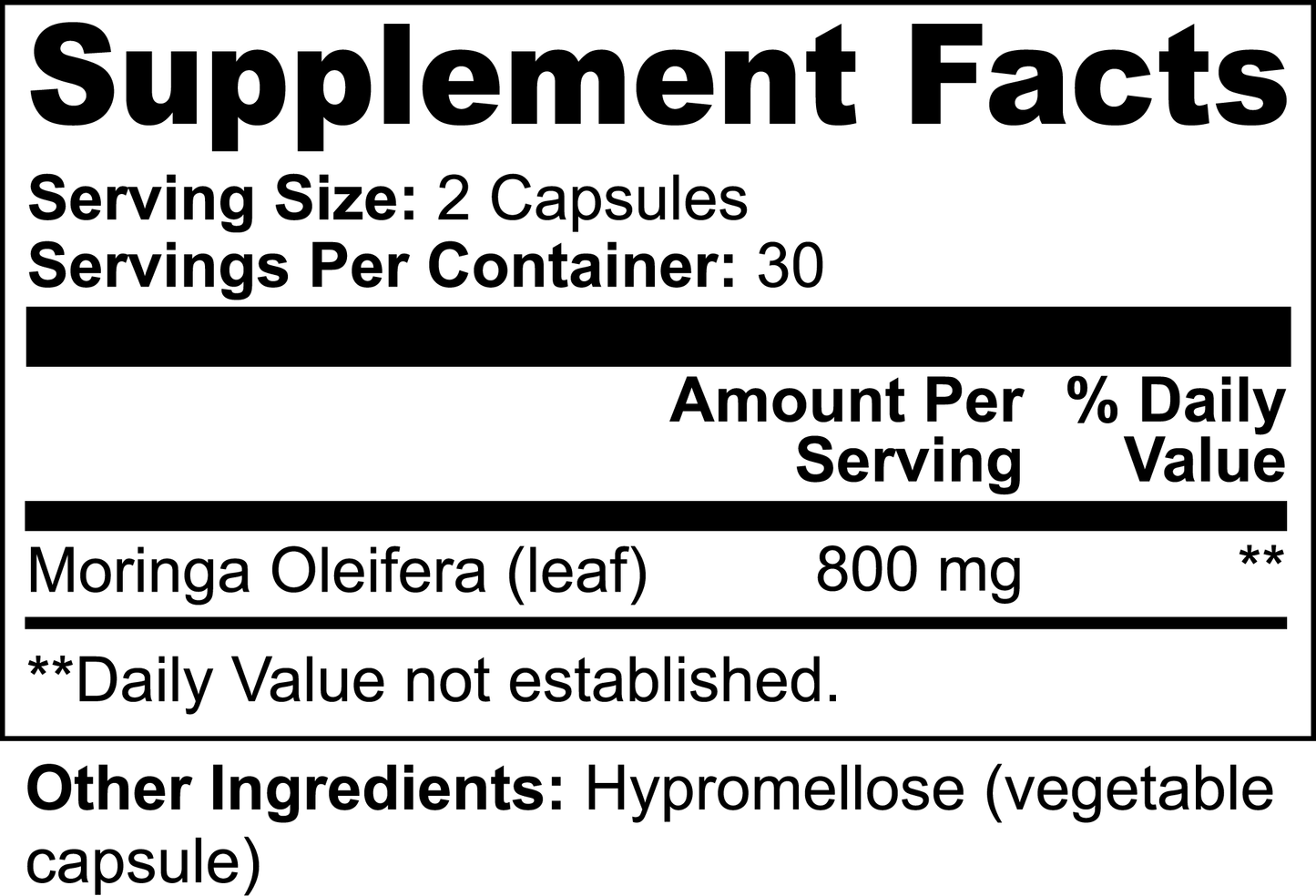 Nurovia Moringa Extract Capsules